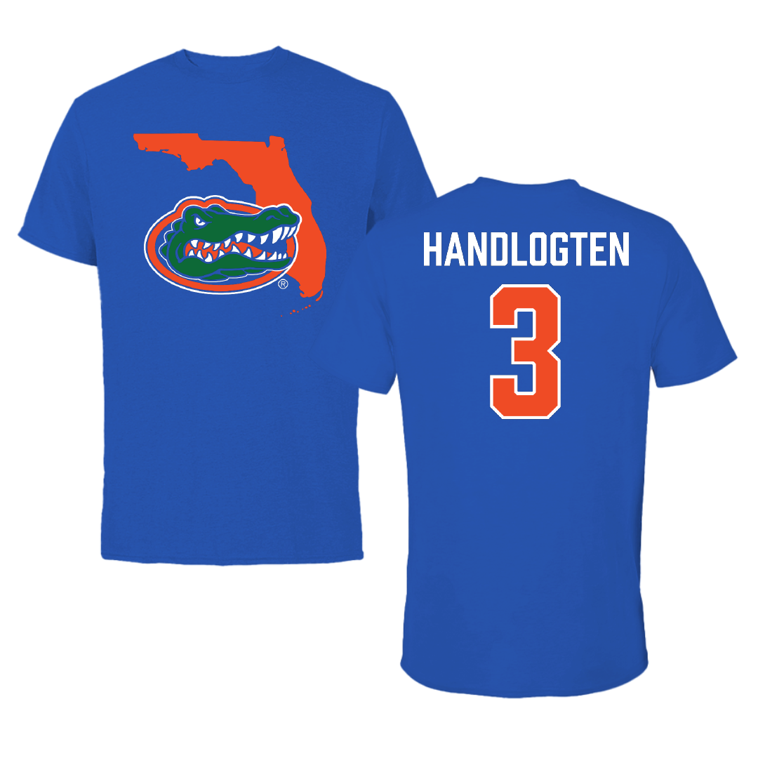 University of Florida Basketball Blue State Tee - #3 Micah Handlogten