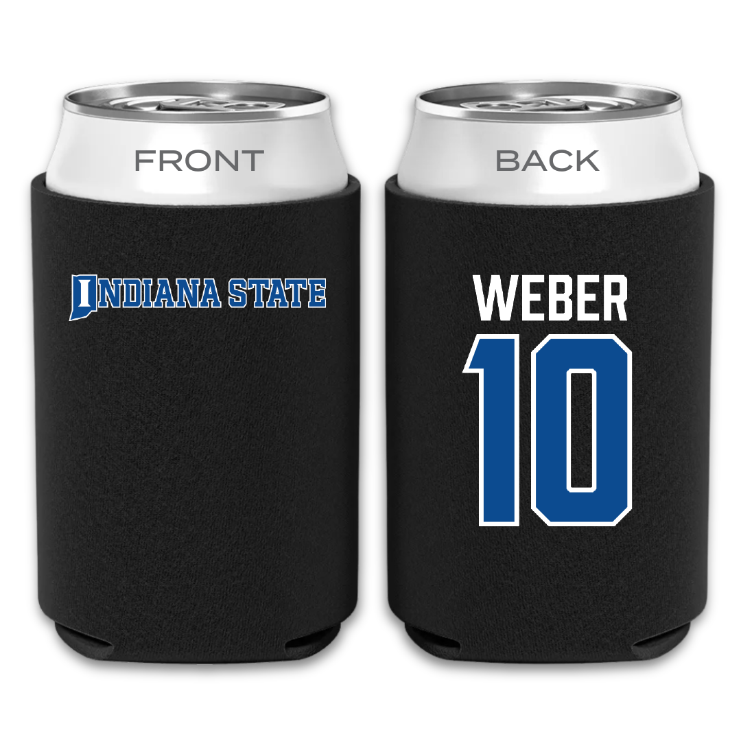 Indiana State University Volleyball Black Can Cooler - #10 Emily Weber