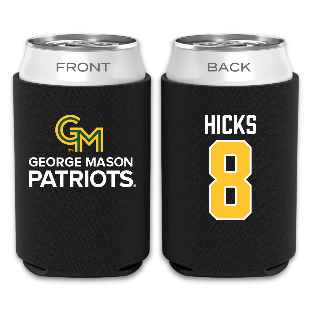 George Mason University Soccer Black Can Cooler - #8 Aria Hicks
