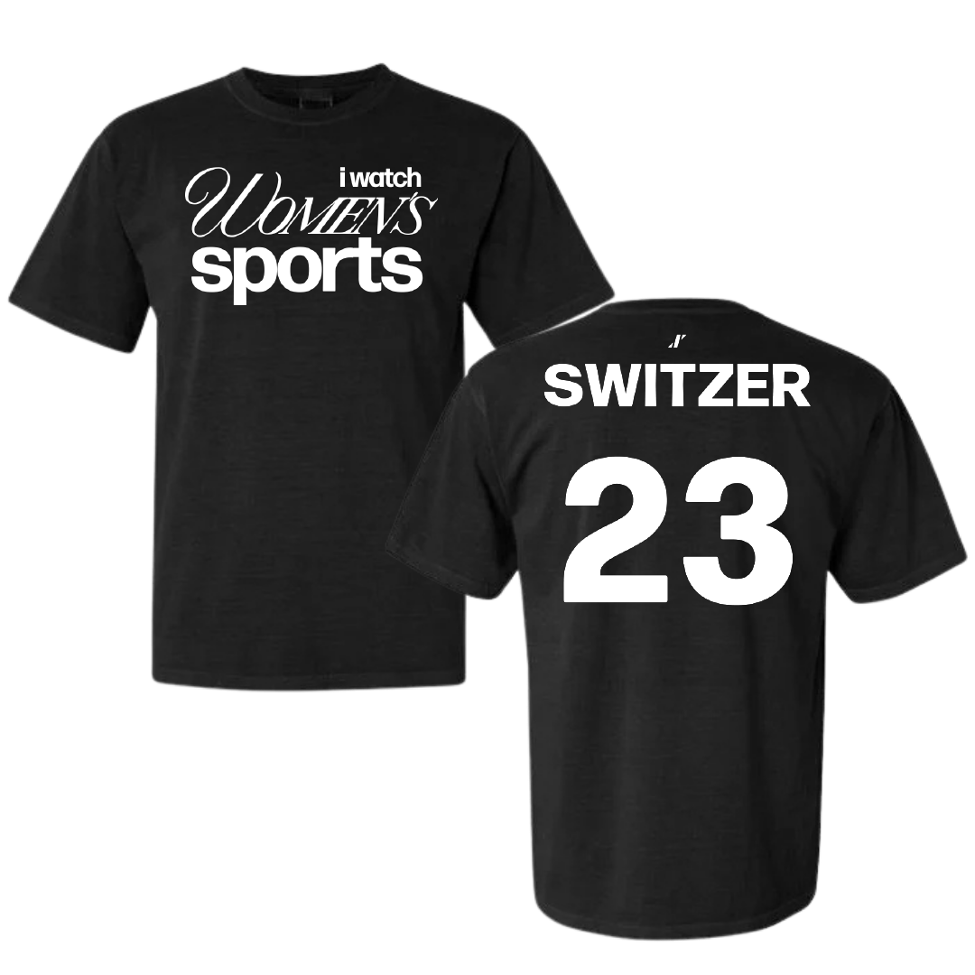 Lamar University Soccer Black WHM Comfort Colors Tee - #23 Anneliese Switzer