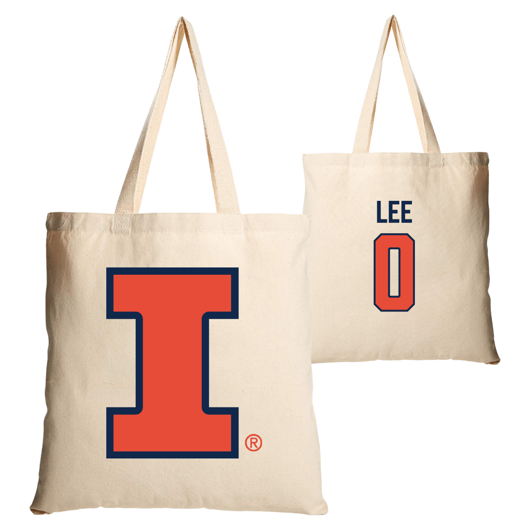 University of Illinois Soccer Tan Canvas Tote Bag - #0 Izzy Lee