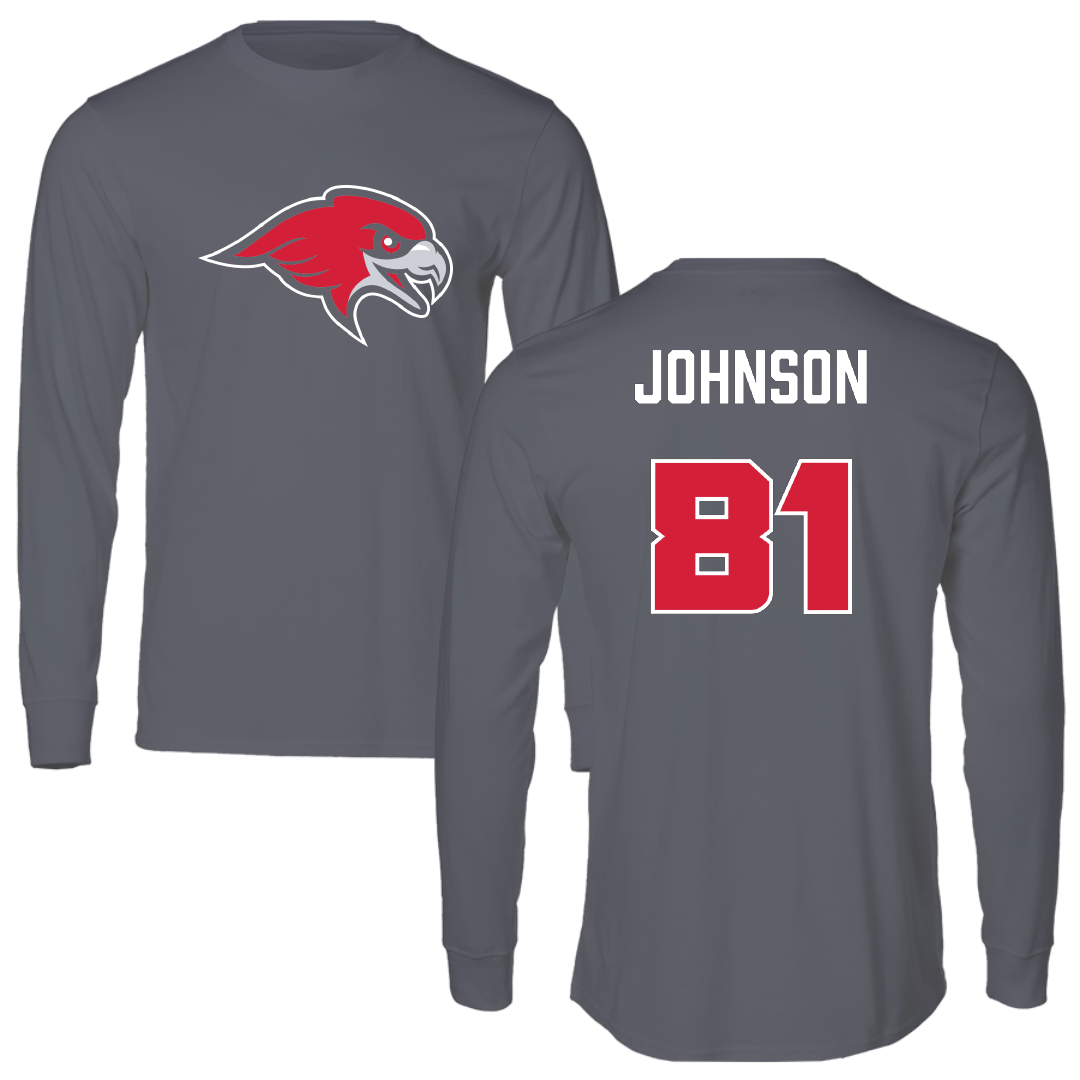 Montclair State University Football Dark Gray Long Sleeve - #81 Brandon Johnson