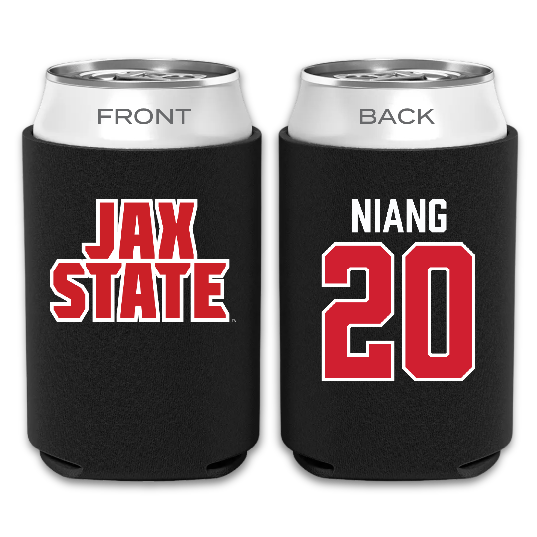 Jacksonville State University Basketball Black Can Cooler - #20 Gora Niang