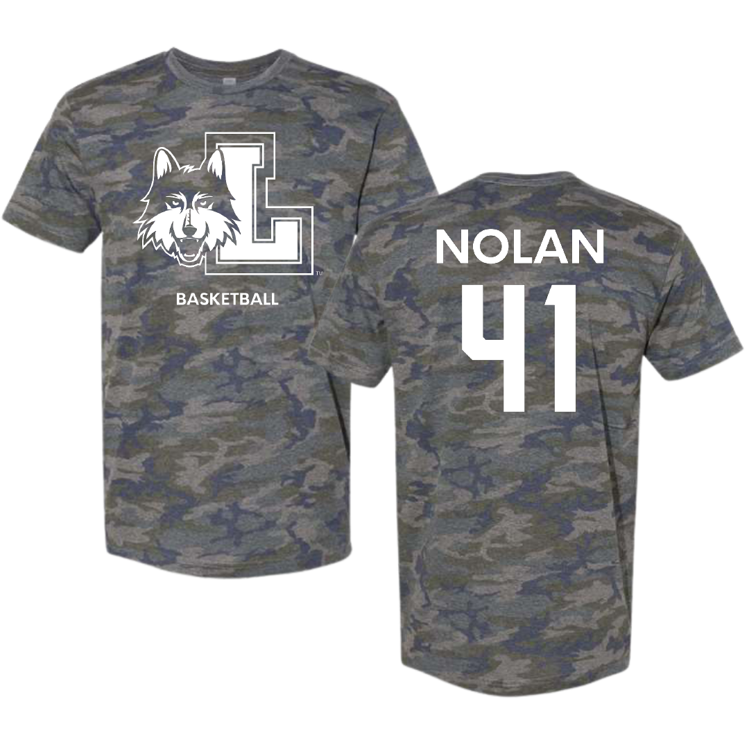 Loyola University-Chicago Basketball (W) Vintage Camo Tee - #41 Emma Nolan