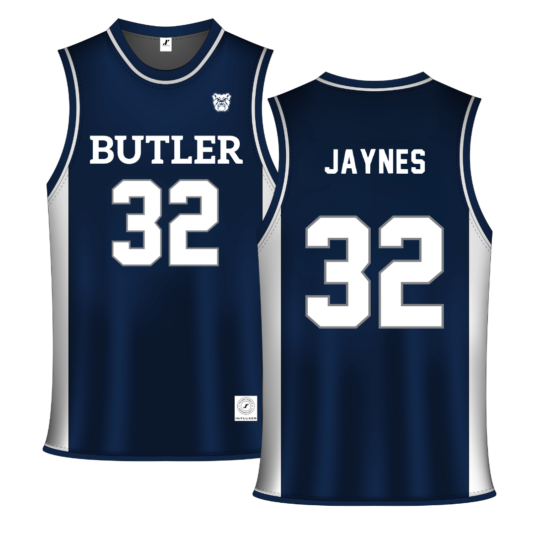 Butler University Navy Basketball Jersey - #32 Sydney Jaynes
