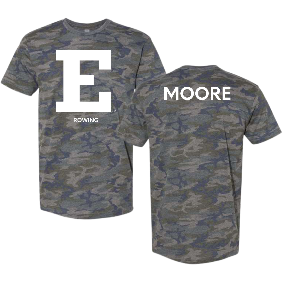Eastern Michigan University Rowing (W) Vintage Camo Tee - Kendall Moore