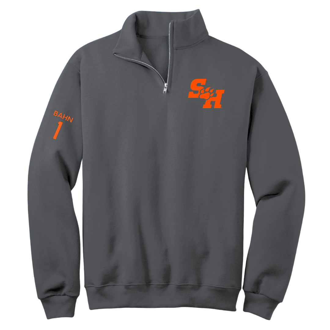 Sam Houston State University Soccer (W) Dark Gray Quarter-Zip - #1 Katie Bahn