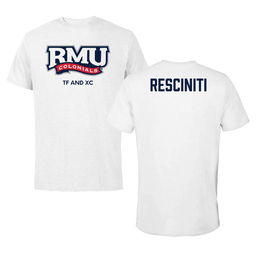 Robert Morris University TF and XC White Tee - Madelyn Resciniti