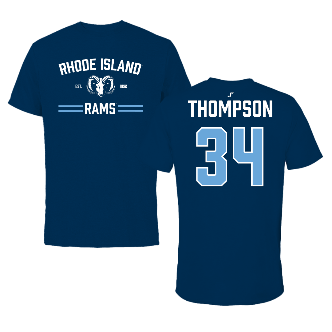 University of Rhode Island Baseball Navy General Performance Tee - #34 Ryan Thompson