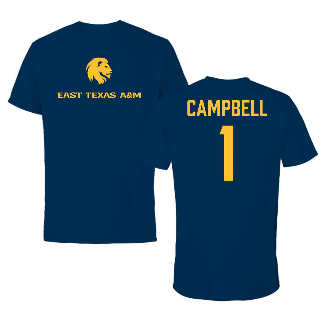 East Texas A&M University Volleyball Navy Tee - #1 Gracie Campbell