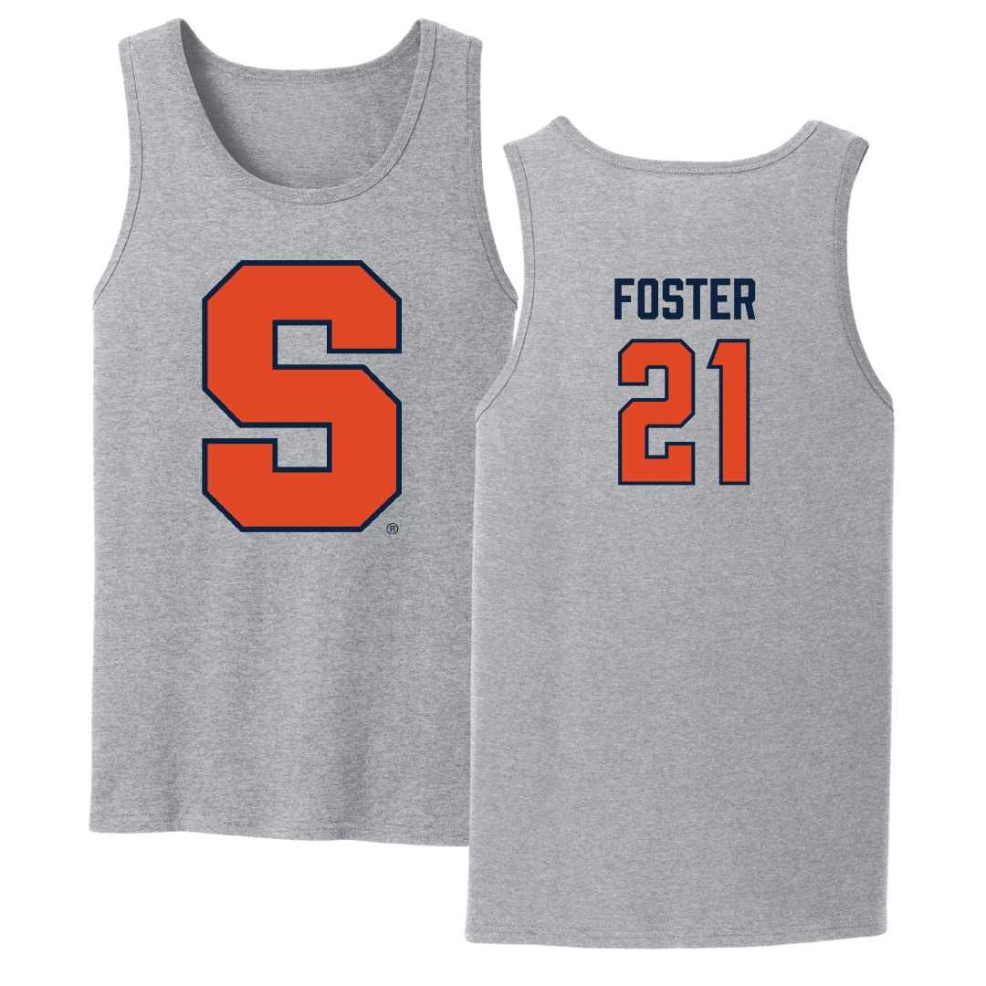 Syracuse University Softball Sport Gray Tank Top - #21 Makenzie Foster