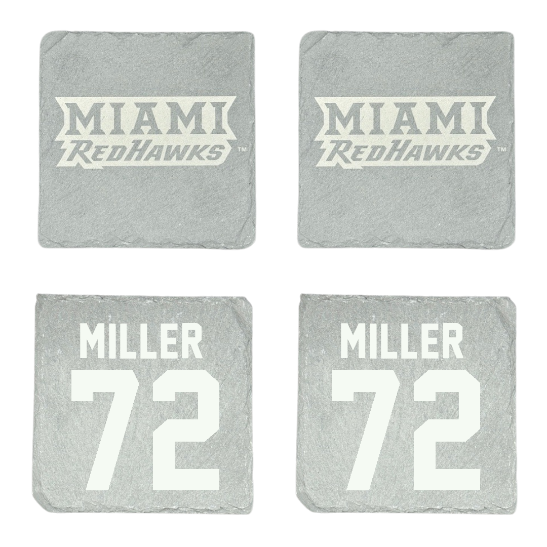 Miami University (Ohio) Softball Stone Coaster (4 Pack)  - #72 Lindsey Miller