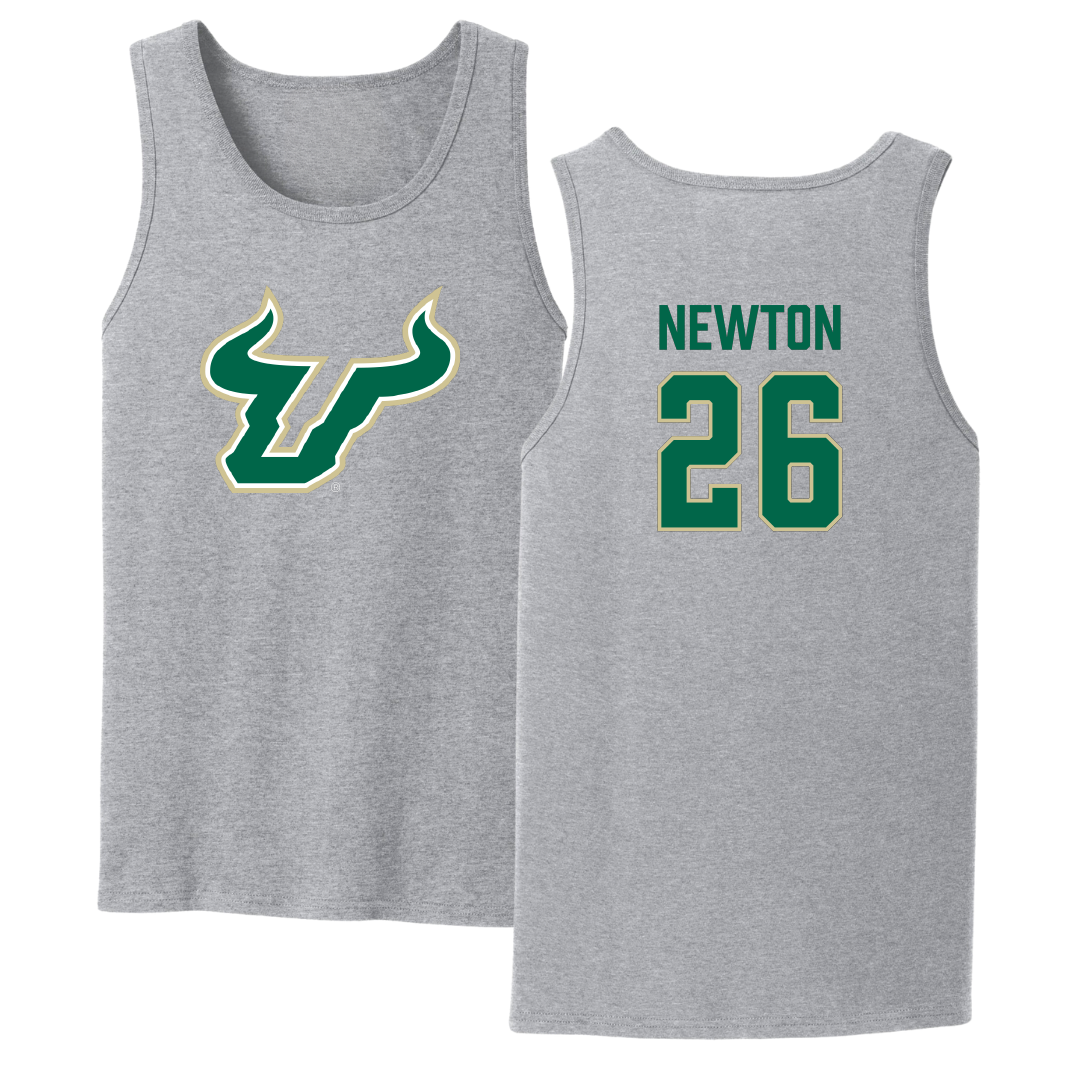 University of South Florida Baseball Sport Gray Tank Top - #26 Austin Newton