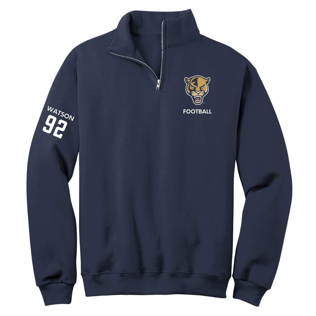 Florida International University Football Navy Quarter-Zip - #92 Nicholas Watson