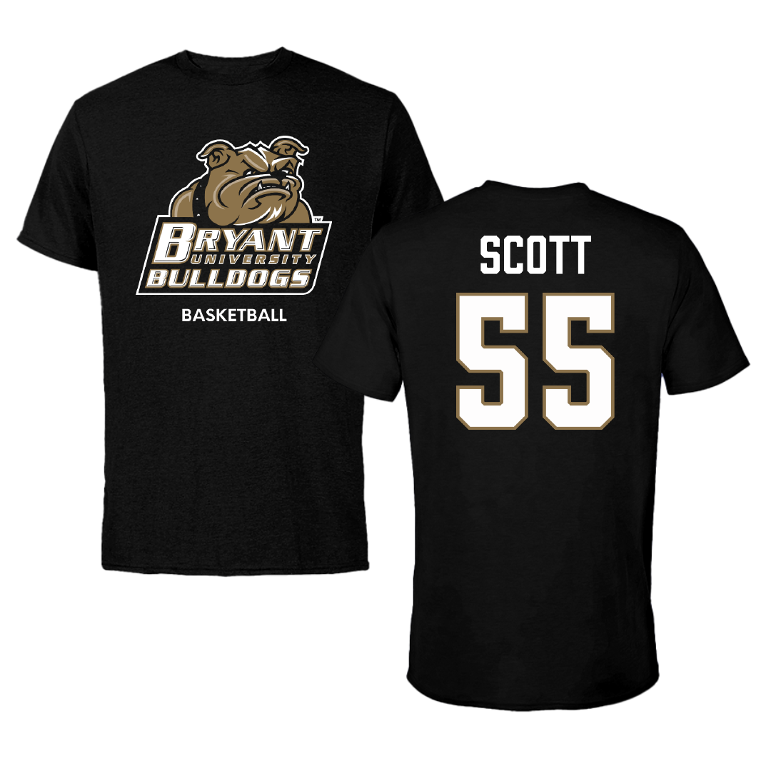 Bryant University Basketball (W) Black Performance Tee - #55 Nia Scott
