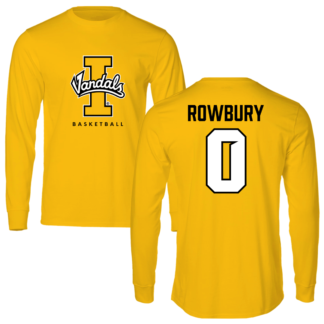 University of Idaho Basketball (M) Gold Performance Long Sleeve - #0 Brody Rowbury