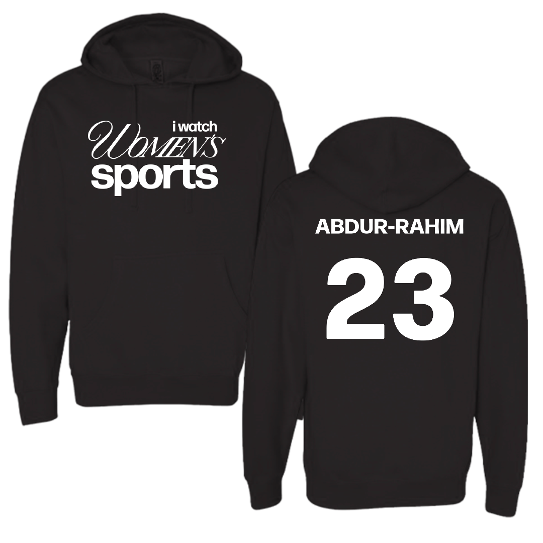 Southern Methodist University Basketball Black WHM Hoodie - #23 Amirah Abdur-Rahim
