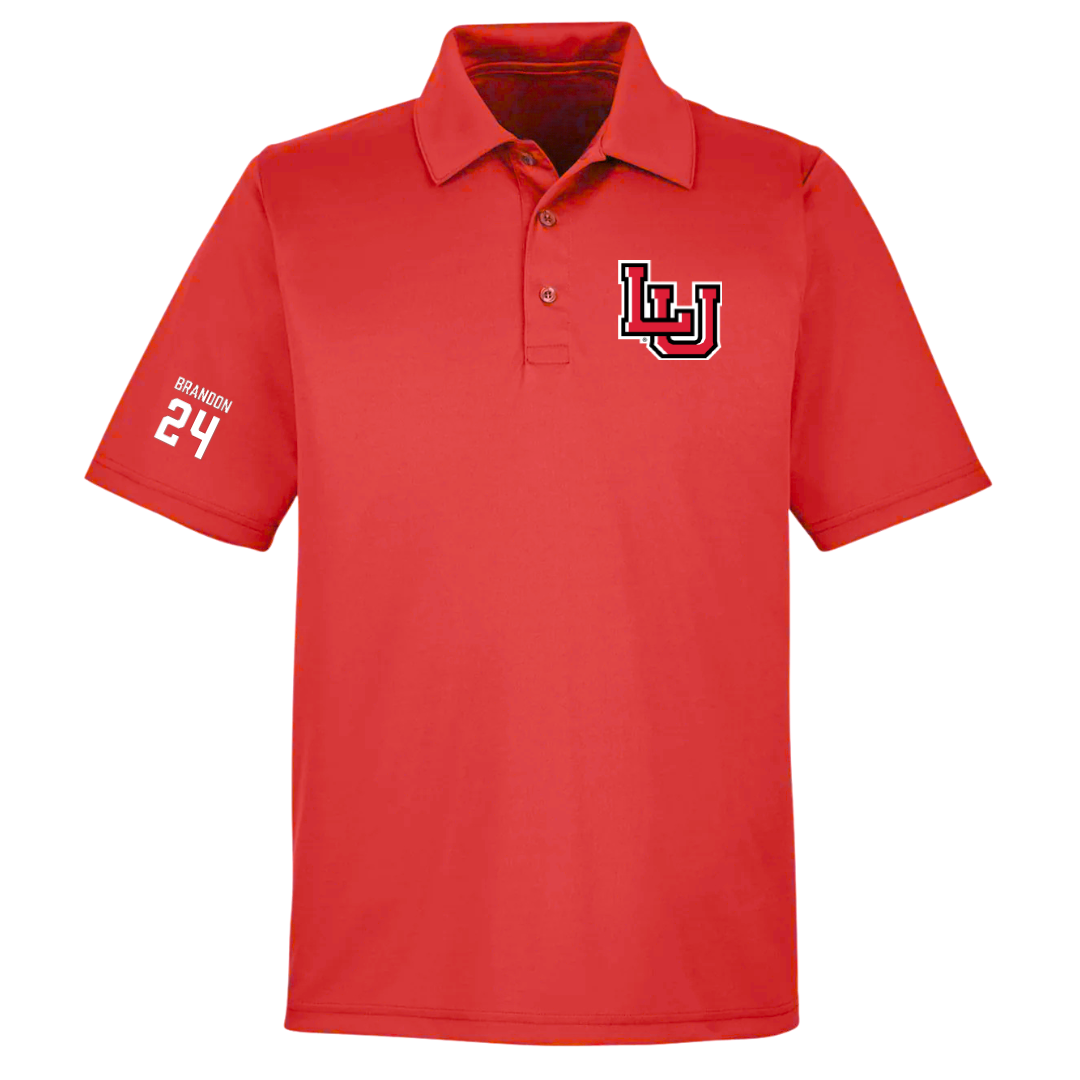Lamar University Softball Red Polo - #24 Trinity Brandon