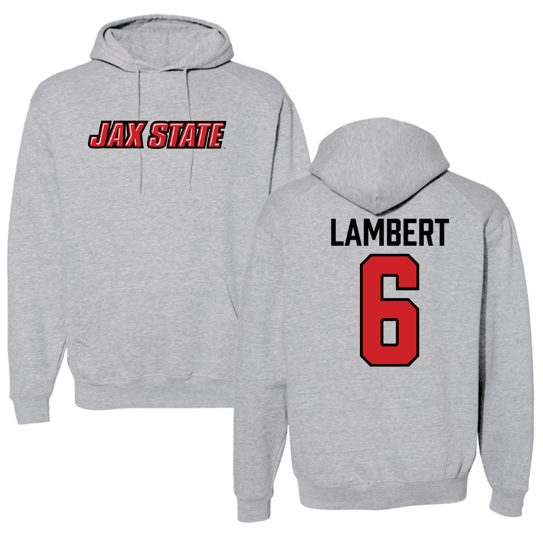 Jacksonville State University Football Sport Gray Hoodie - #6 Carter Lambert