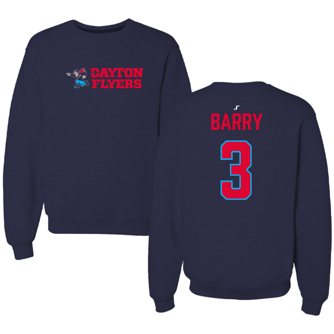 University of Dayton Volleyball Navy General Crewneck - #3 Lily Barry