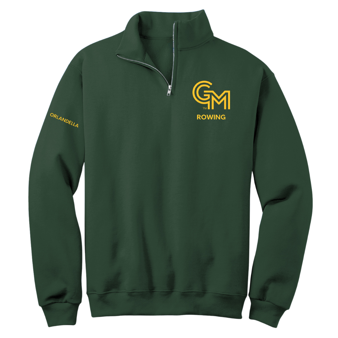George Mason University Rowing (W) Forest Green Quarter-Zip - Cecilia Orlandella