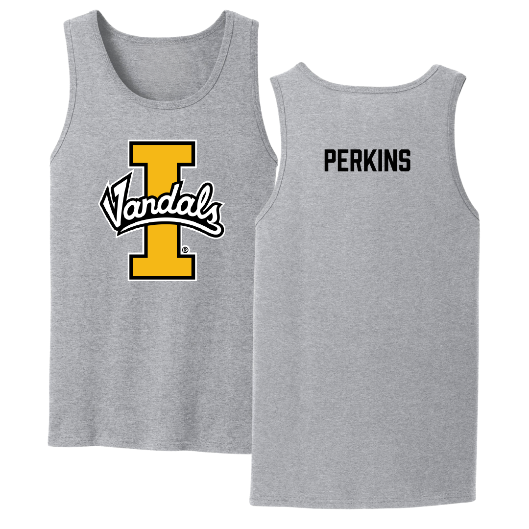 University of Idaho Swimming & Diving Sport Gray Tank Top - Amelia Perkins