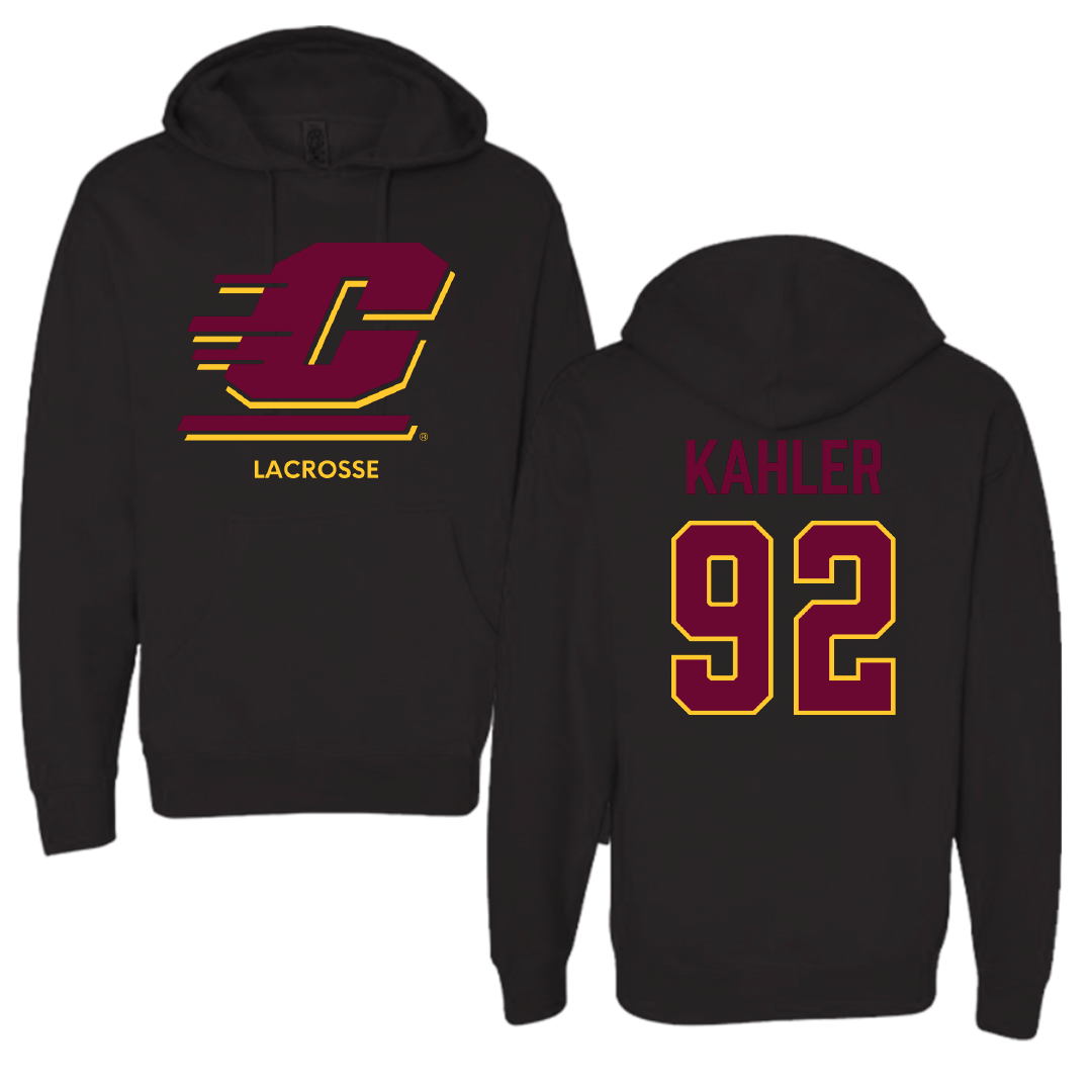 Central Michigan University Lacrosse (W) Black Hoodie - #92 Leila Kahler
