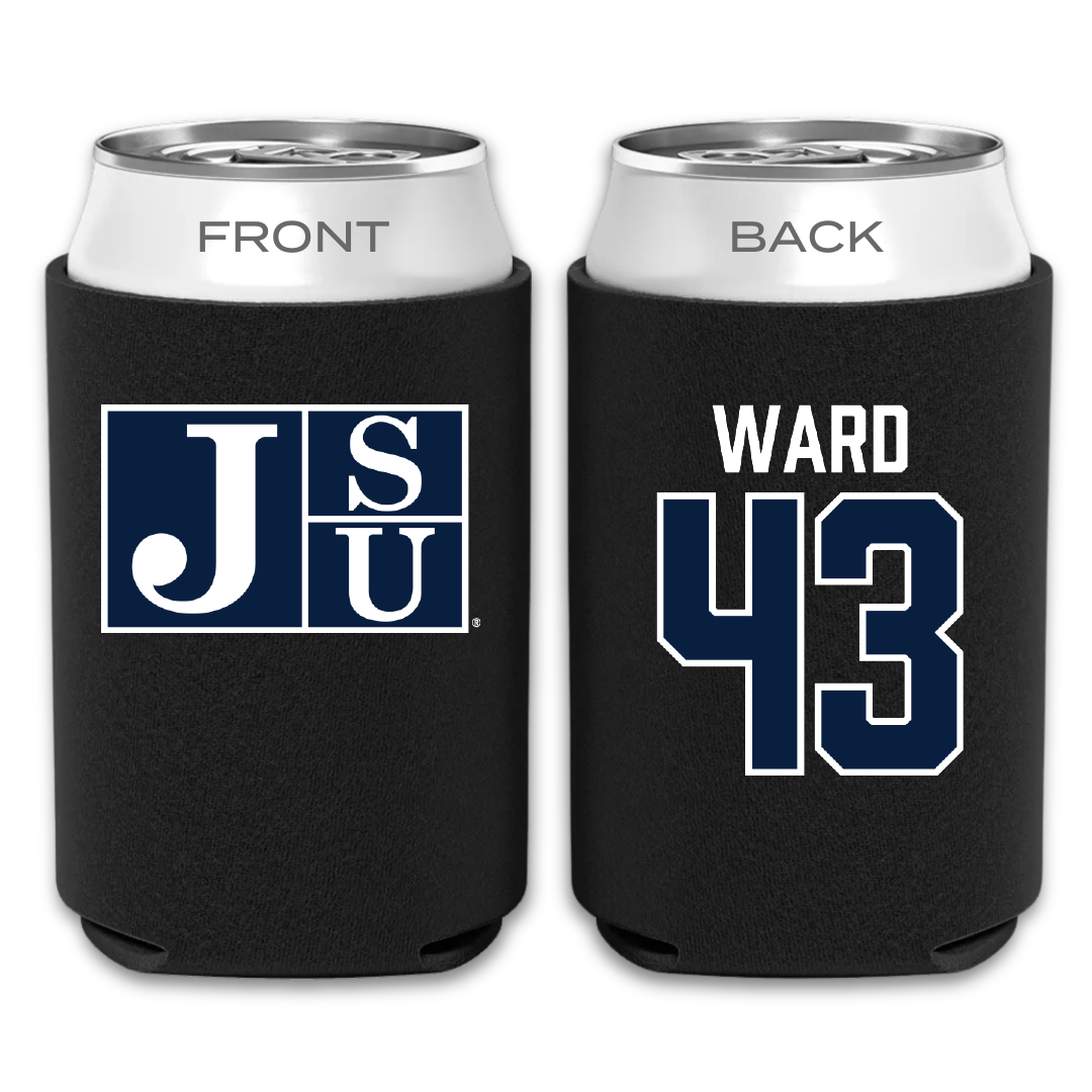Jackson State University Football Black Can Cooler - #43 Jace Ward