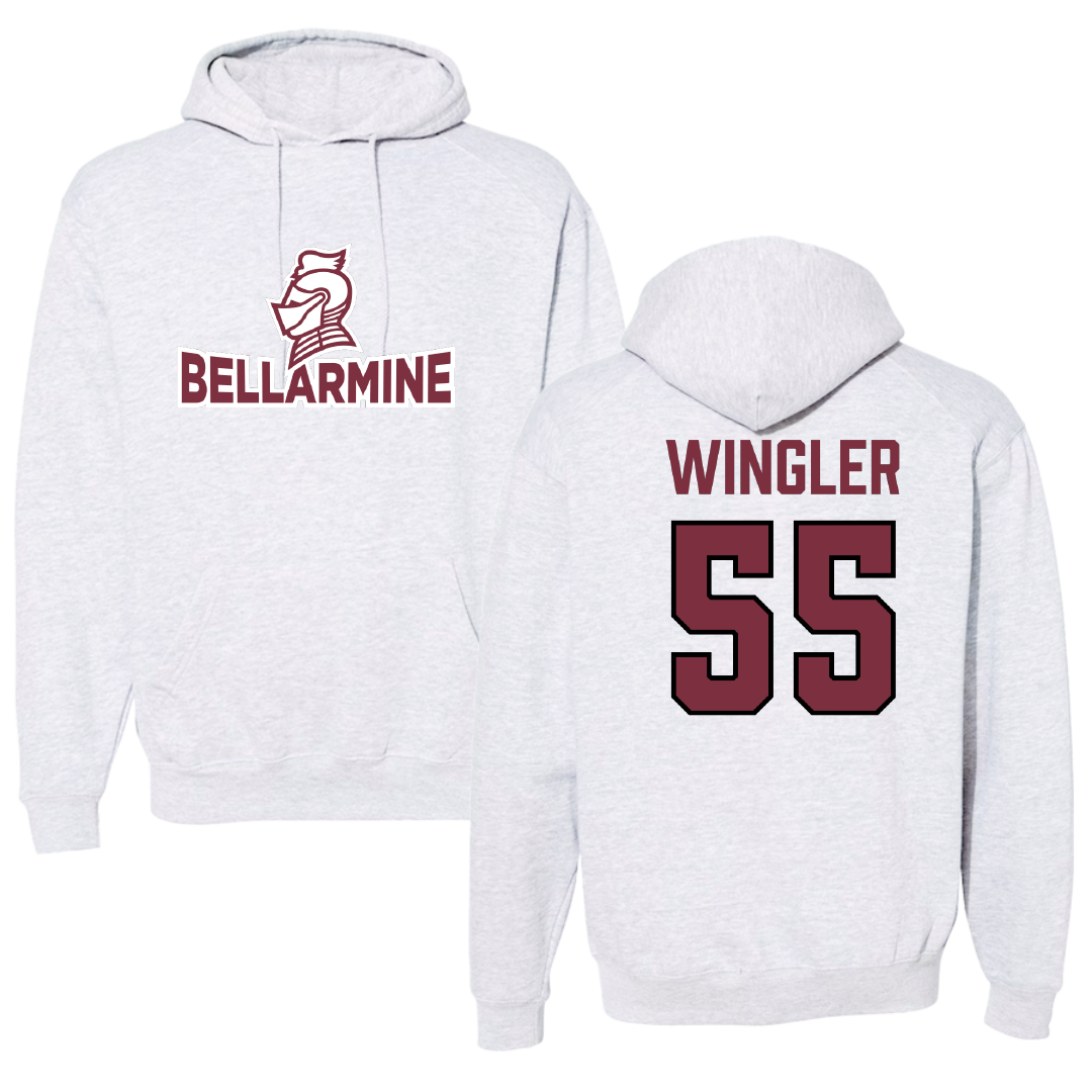 Bellarmine University Basketball (W) Light Gray Hoodie - #55 Kendall Wingler