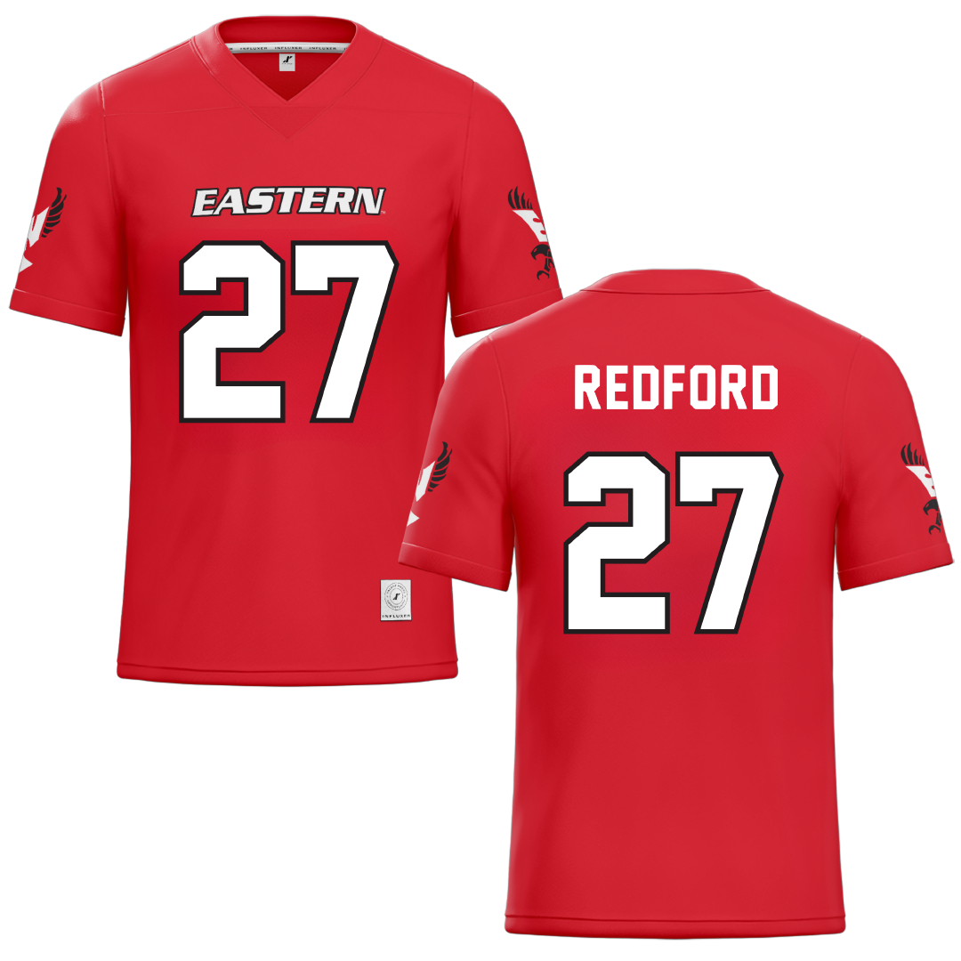 Eastern Washington University Red Football Jersey - #27 Isaac Redford