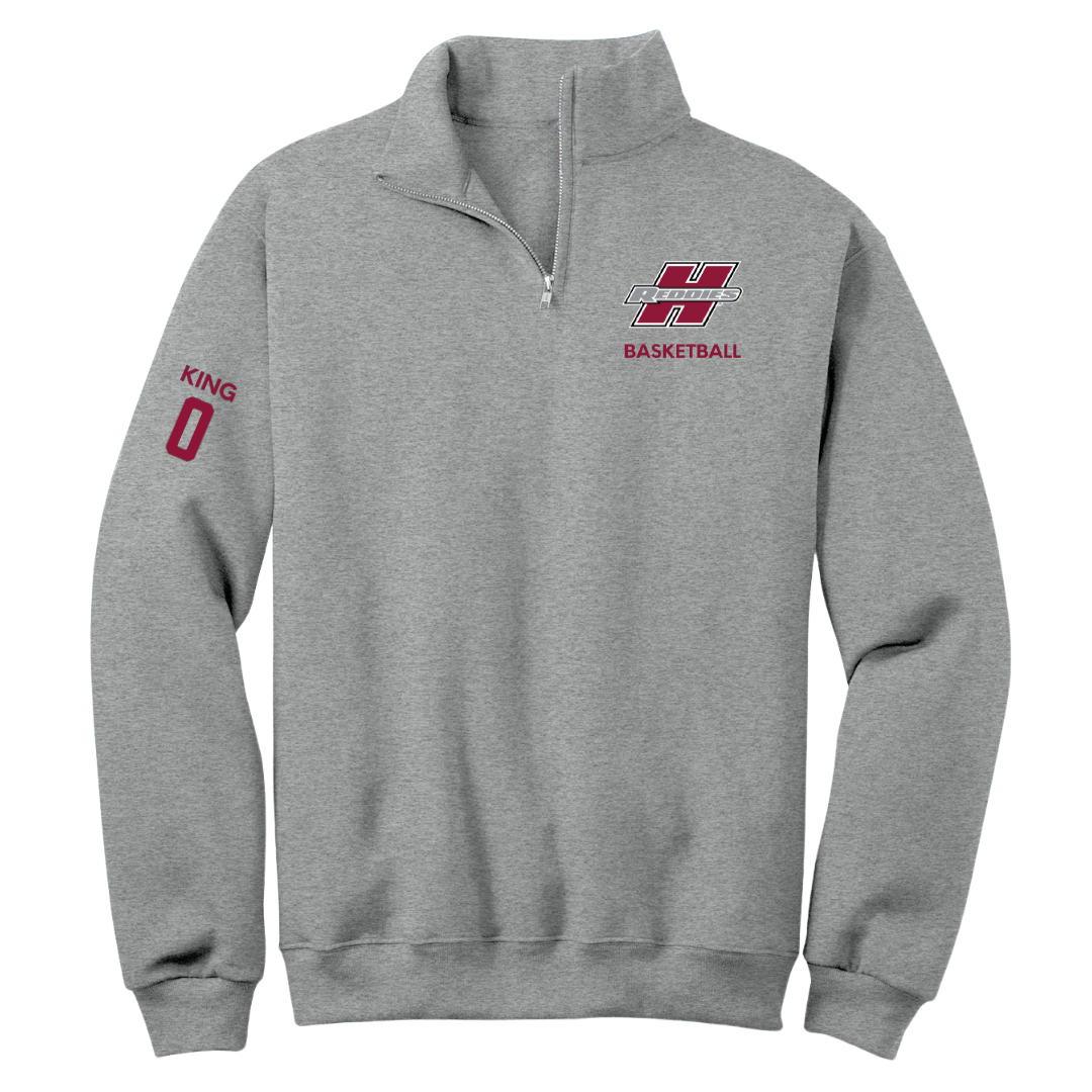 Henderson State University Basketball (M) Sport Gray Quarter-Zip - #0 Clarence King