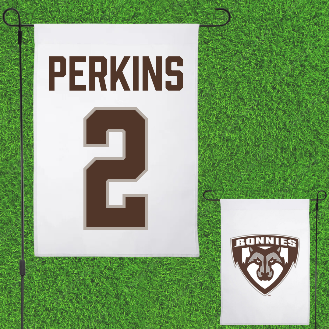 St. Bonaventure University Softball White Garden Flag - #2 Reanna Perkins