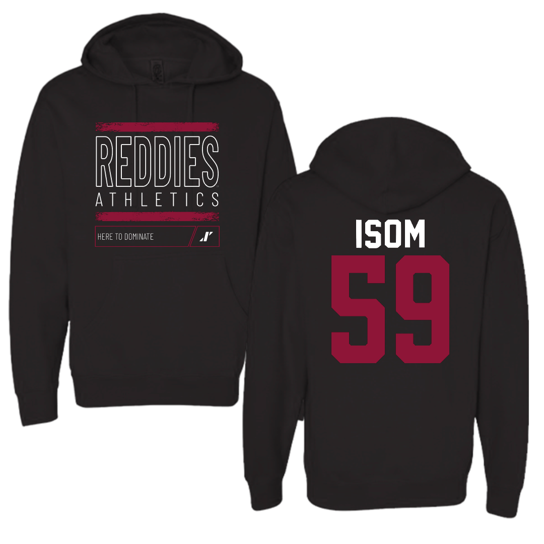 Henderson State University Football Black Dominate Hoodie - #59 Alexander Isom