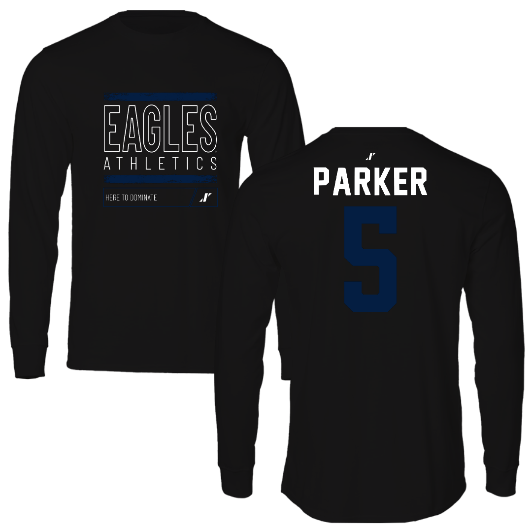 Georgia Southern University Baseball Black Dominate Performance Long Sleeve - #5 Cade Parker