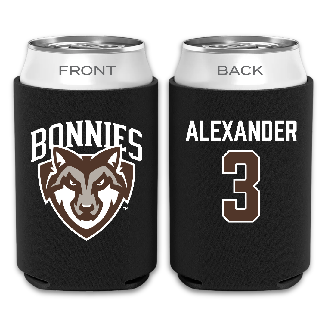 St. Bonaventure University Soccer Black Can Cooler - #3 Chanel Alexander