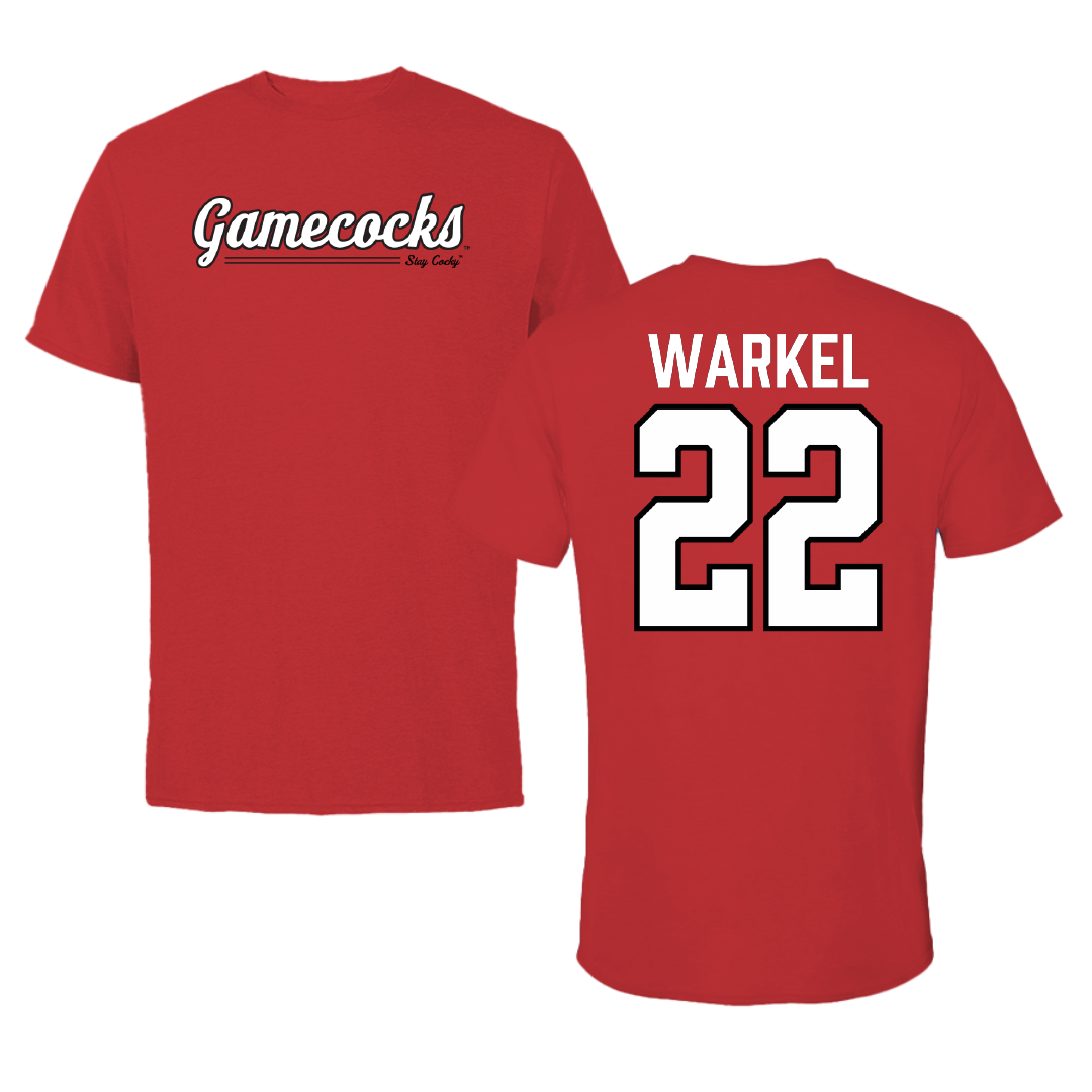 Jacksonville State University Bowling Red General Performance Tee - #22 Anna Warkel
