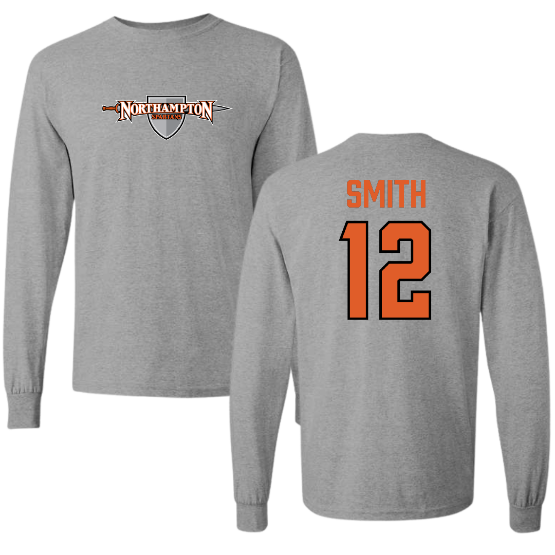Northampton Community College Volleyball (M) Sport Gray Long Sleeve - #12 Luke Smith