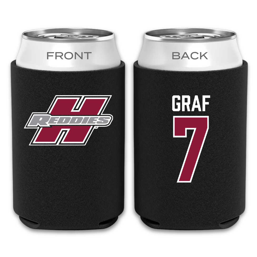 Henderson State University Baseball Black Can Cooler - #7 Ty Graf