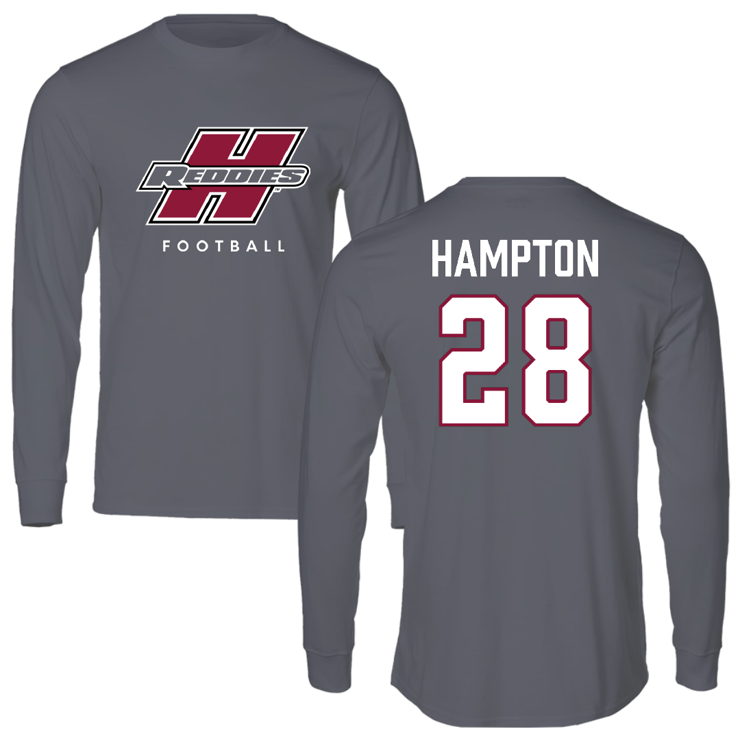 Henderson State University Football Gray Performance Long Sleeve - #28 Terrance Hampton