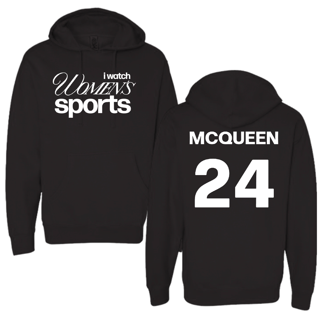 University of Utah Basketball Black WHM Hoodie - #24 Kennady McQueen