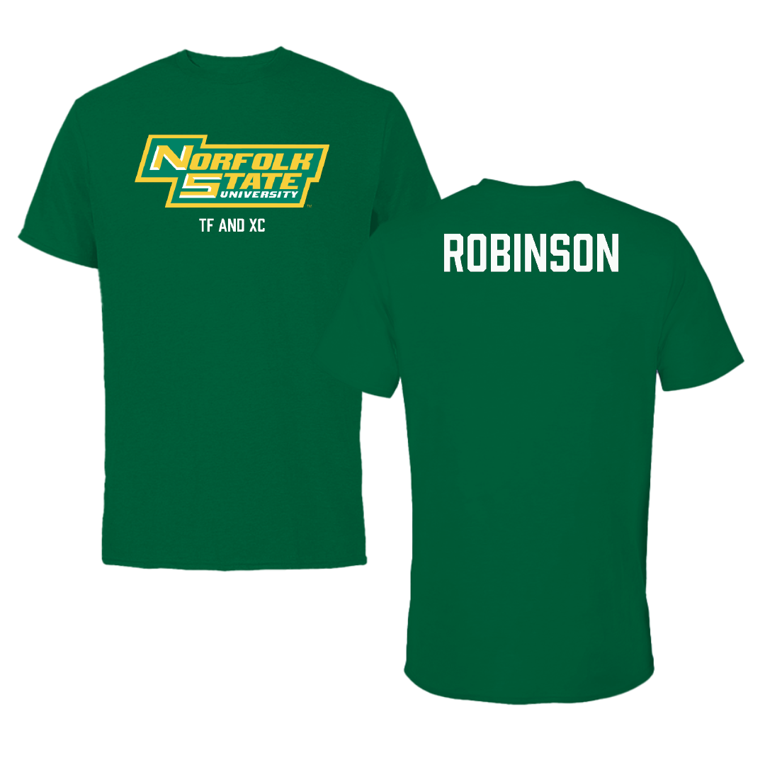 Norfolk State University TF and XC Green Tee - Brooklyn Robinson