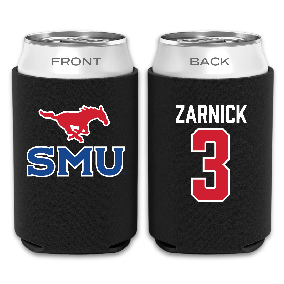 Southern Methodist University Soccer Black Can Cooler - #3 Owen Zarnick