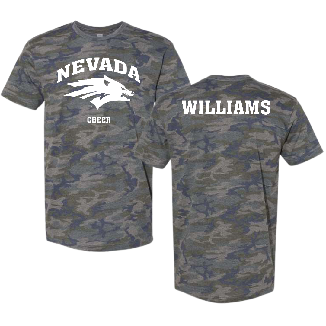 University of Nevada Cheer Vintage Camo Tee - Sophie Williams