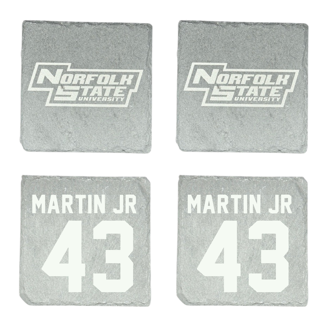 Norfolk State University Football Stone Coaster (4 Pack)  - #43 Richard Martin Jr