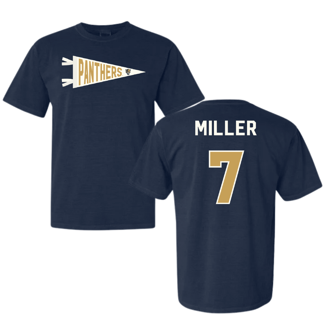Florida International University Volleyball Navy Pennant Comfort Colors Tee - #7 Madisen Miller