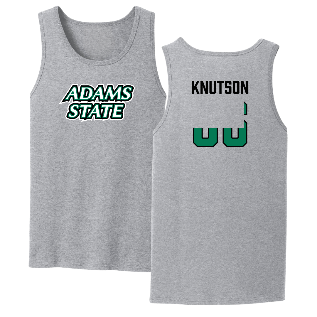 Adams State University Football Sport Gray Tank Top - #86 Kelin Knutson