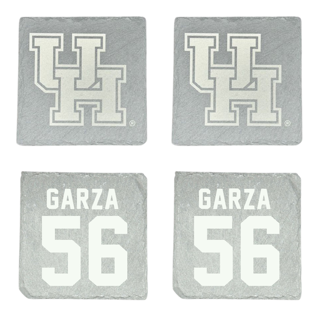 University of Houston Football Stone Coaster (4 Pack)  - #56 Jacob Garza