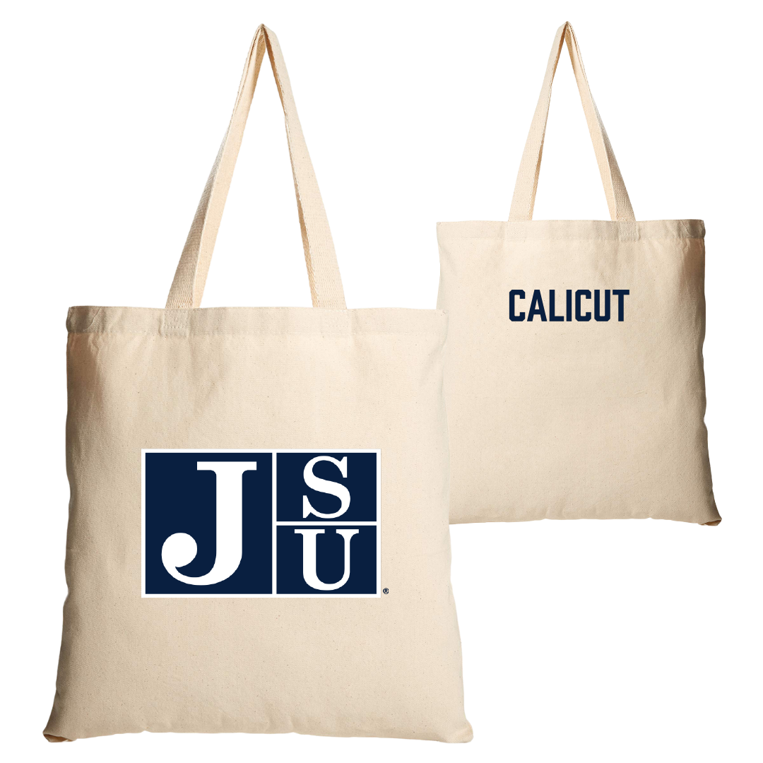 Jackson State University TF and XC Tan Canvas Tote Bag - Callie Calicut