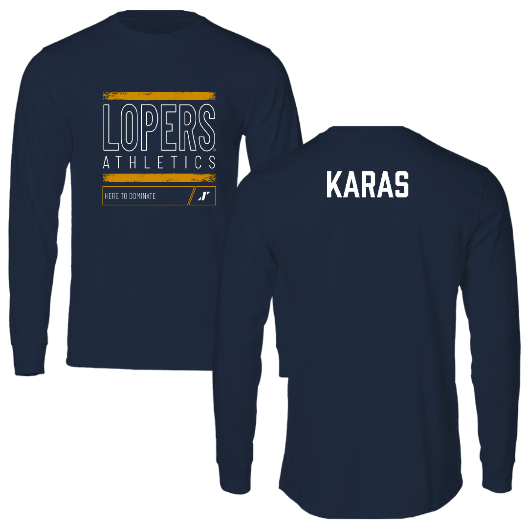 University of Nebraska at Kearney TF and XC Navy Dominate Long Sleeve - Quin Karas