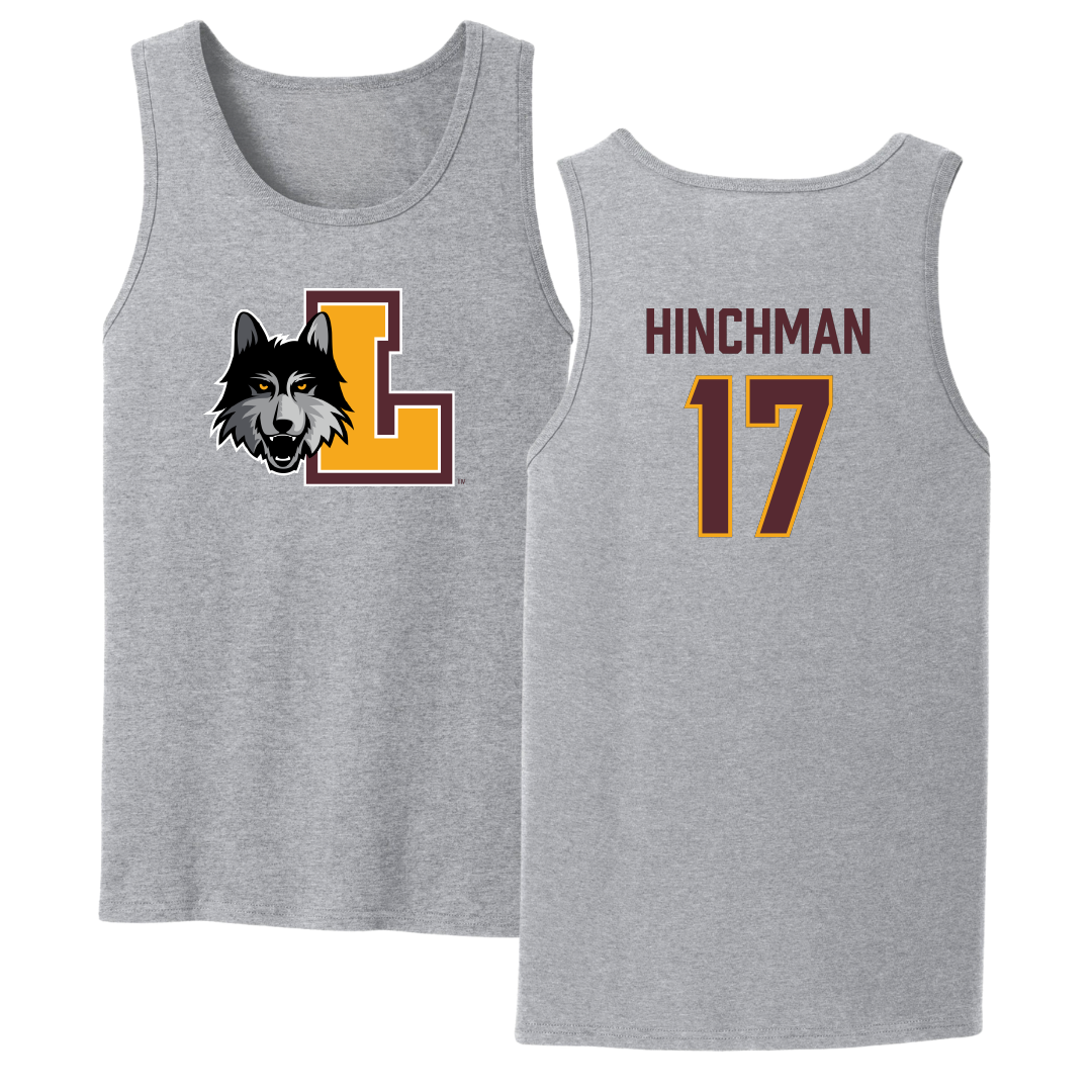 Loyola University-Chicago Volleyball Sport Gray Tank Top - #17 Grace Hinchman